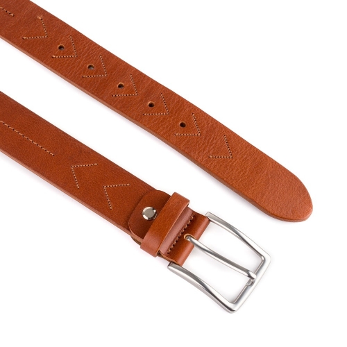 Cinturón Piel Urban Cosido Flechas 35 mm