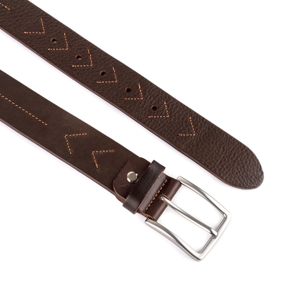 Cinturón Piel Urban Cosido Flechas 35 mm