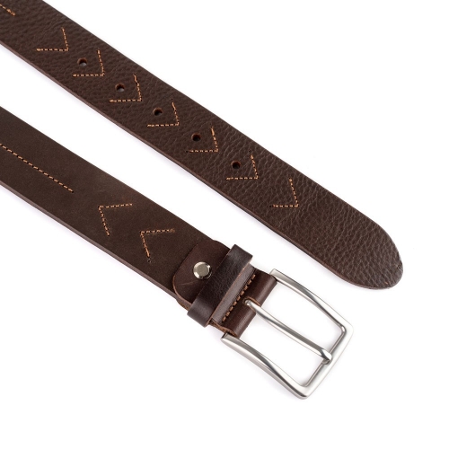 Cinturón Piel Urban Cosido Flechas 35 mm