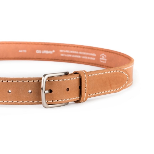 Cinturón Piel Stone Cosido 35 mm