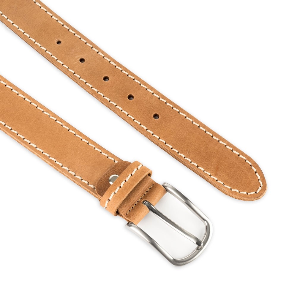 Cinturón Piel Stone Cosido 35 mm