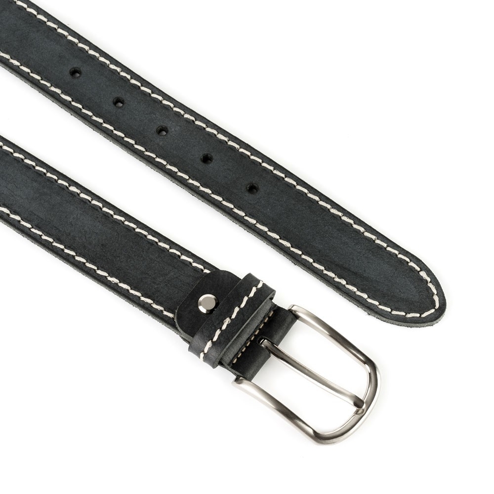 Cinturón Piel Stone Cosido 35 mm