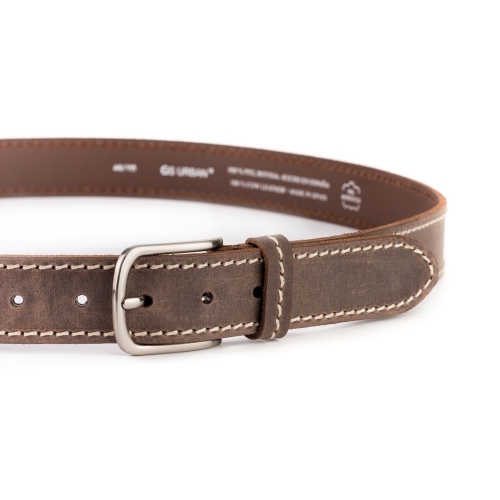 Cinturón Piel Stone Cosido 35 mm