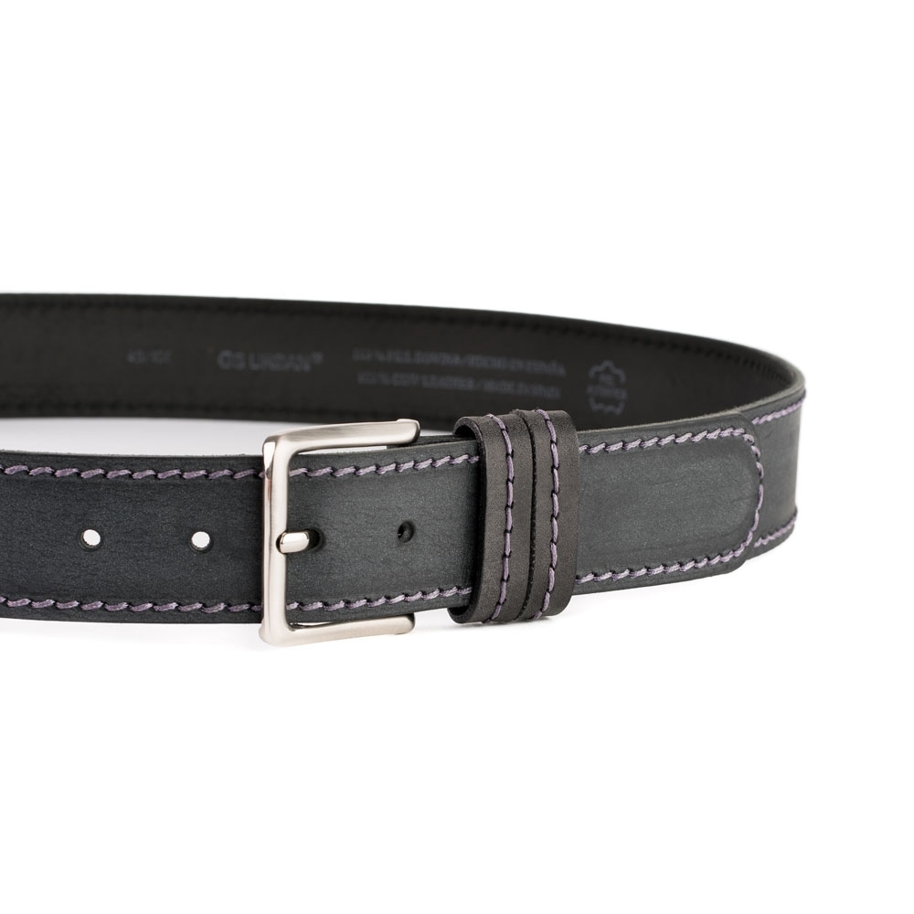 Cinturón Piel Stone Cosido 40 mm