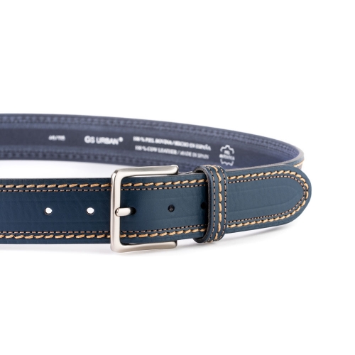 Cinturón Piel Urban Cosido Doble 40 mm