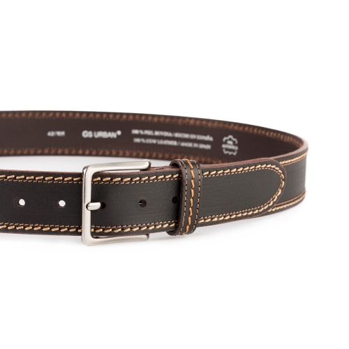 Cinturón Piel Urban Cosido Doble 40 mm