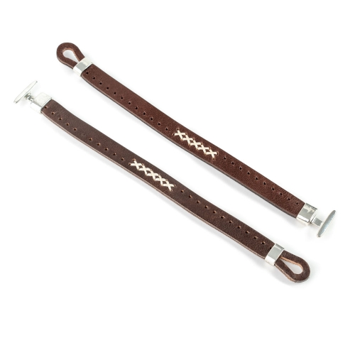 Pulsera Piel Cosida Equis