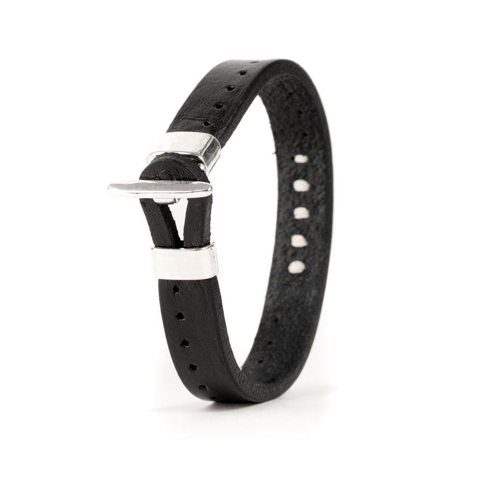 Pulsera Piel Cosida Equis