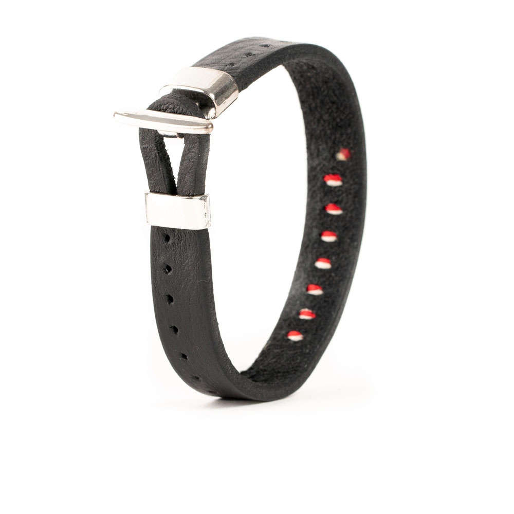 Pulsera Piel Cosida Bicolor