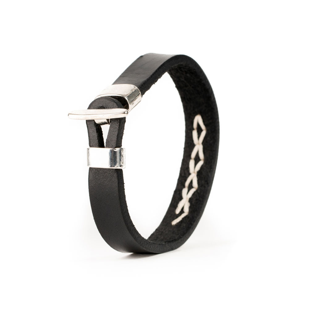 Pulsera Piel Cosida Rombos