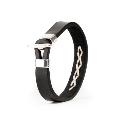 Pulsera Piel Cosida Rombos