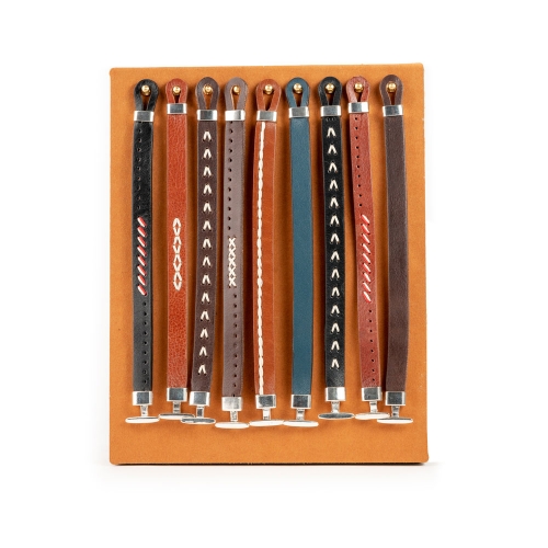 Pulsera Piel Cosida Rombos