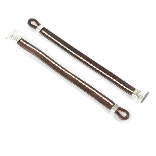 Pulsera Piel Cosida Cadena