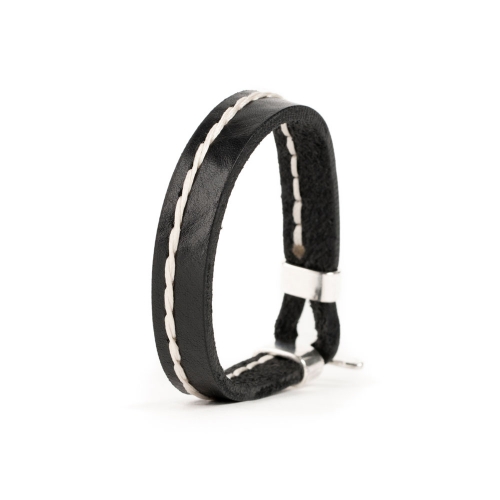 Pulsera Piel Cosida Cadena