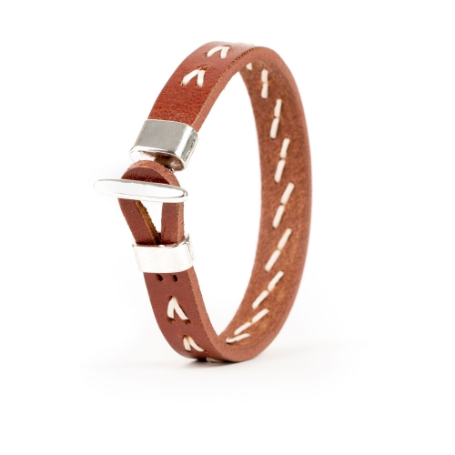 Pulsera Piel Cosida Flecha