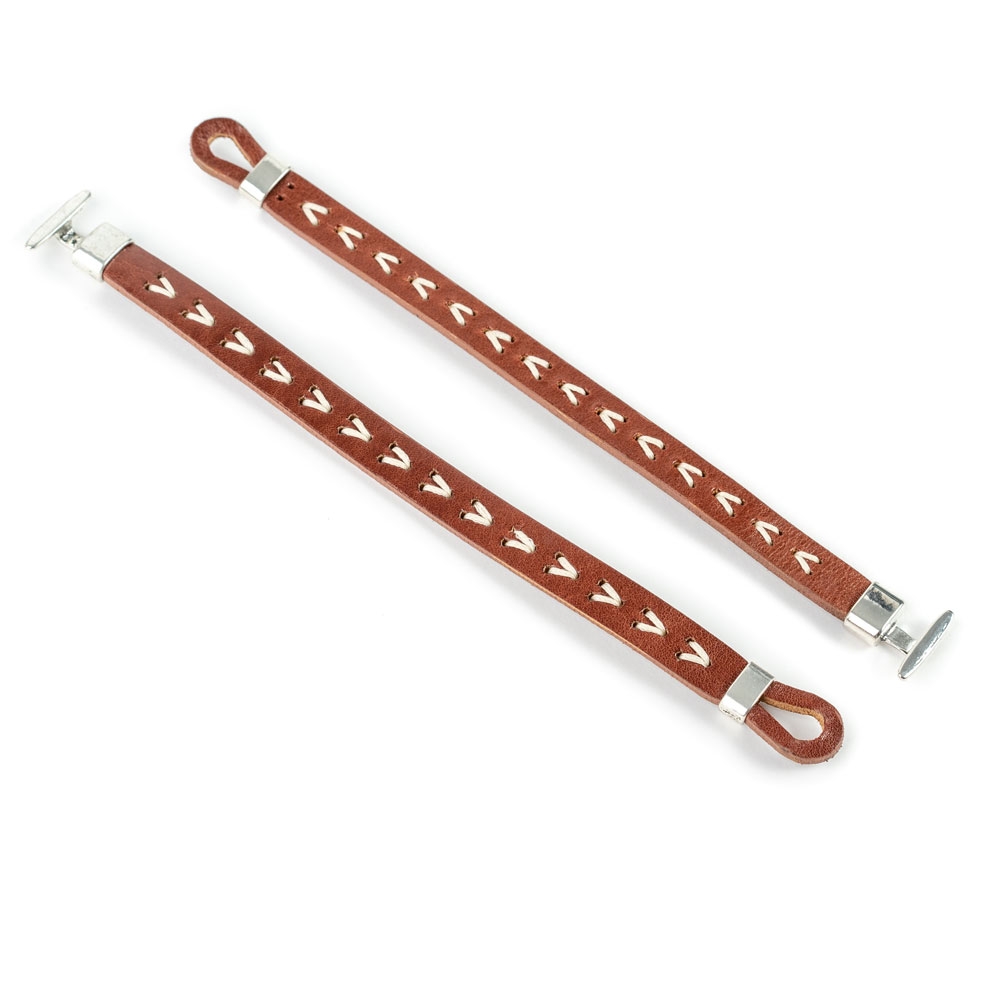 Pulsera Piel Cosida Flecha