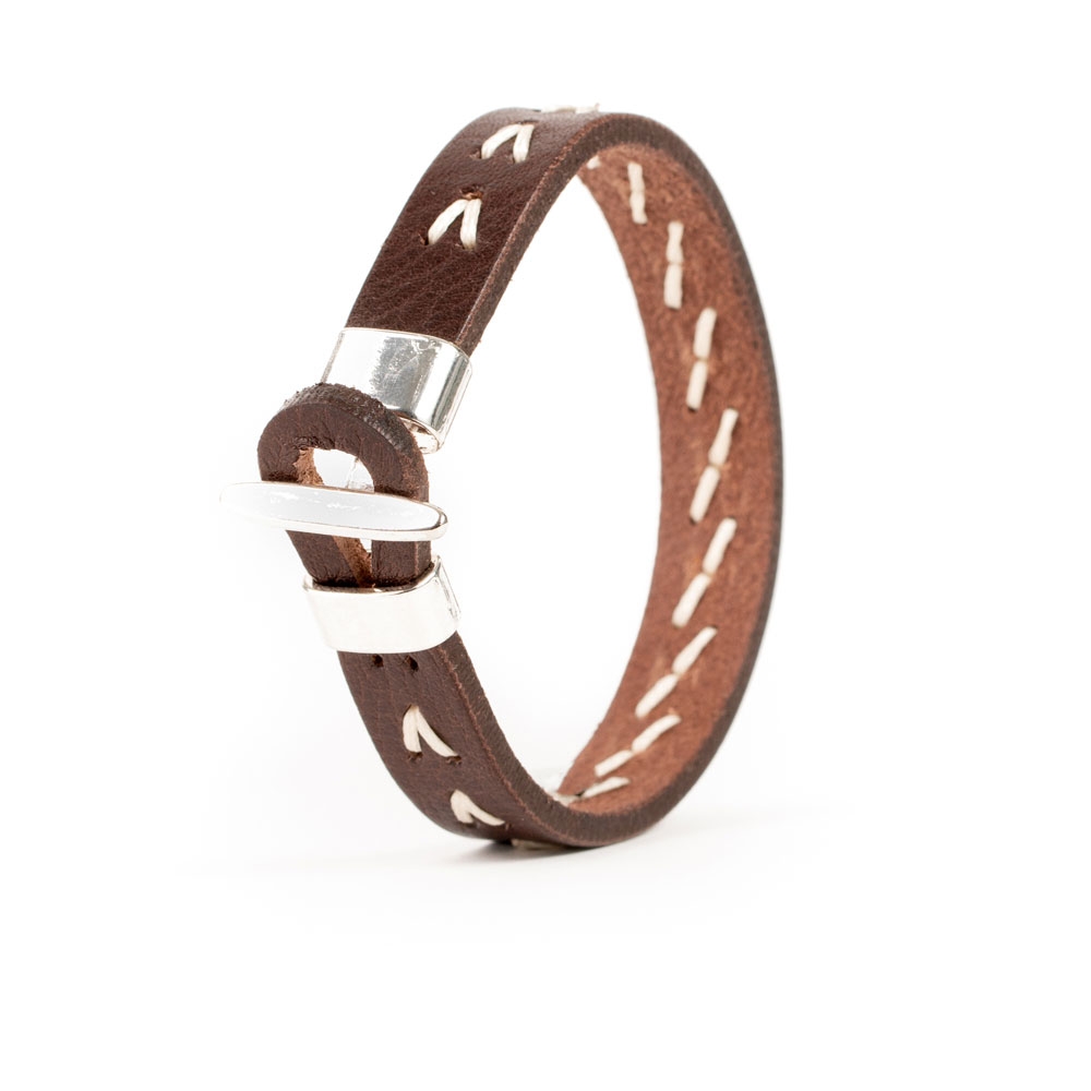 Pulsera Piel Cosida Flecha