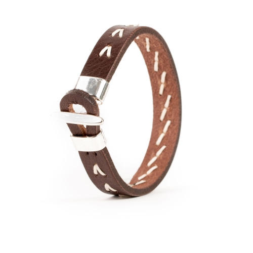 Pulsera Piel Cosida Flecha